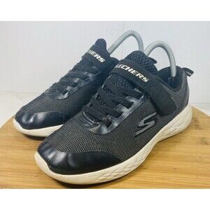 Skechers S-Lights  Running Sneakers Shoes Kids Boys Size 4 Black